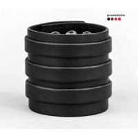 Широкий шкіряний браслет, код 3536