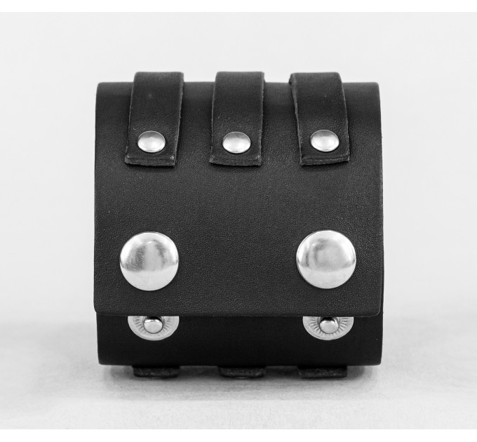 Широкий шкіряний браслет, код 3536