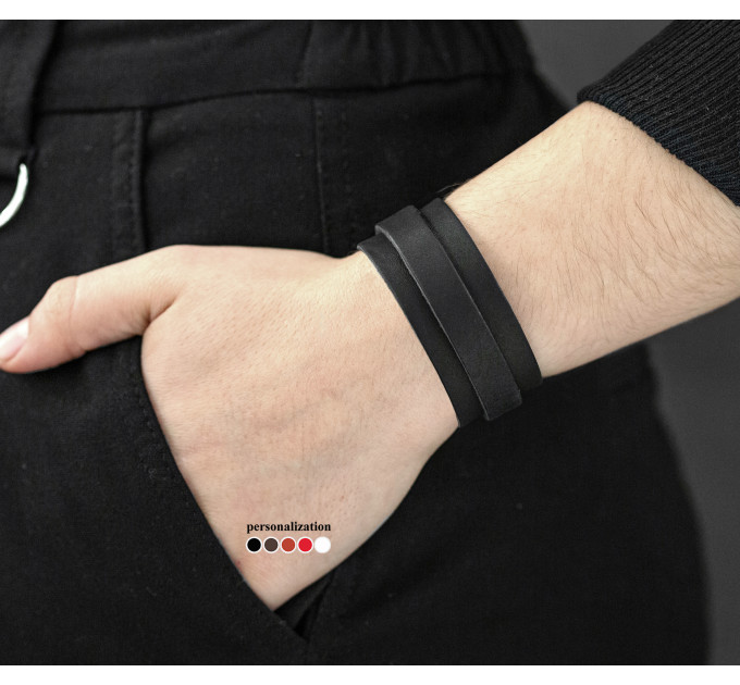 Шкіряний браслет, код 3541