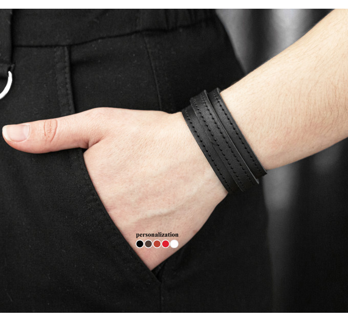 Шкіряний браслет, код 3541ст