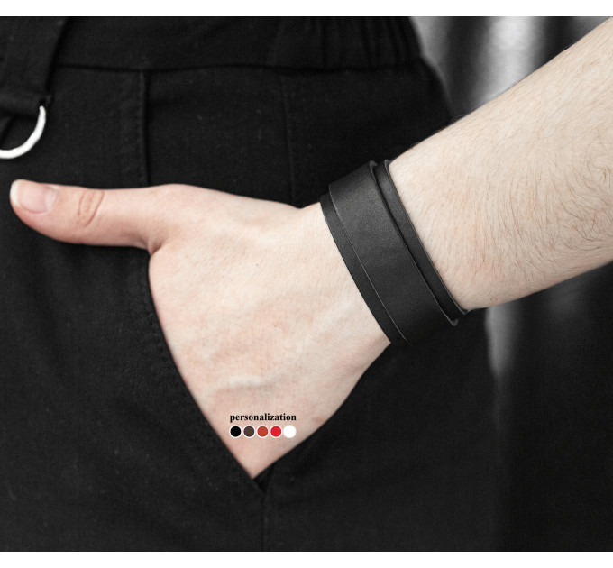 Шкіряний браслет, код 3542