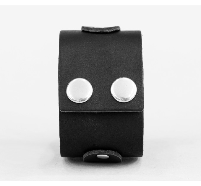 Широкий шкіряний браслет, код 3544