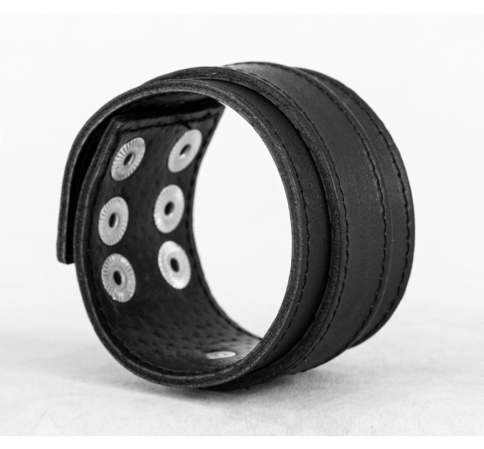 Широкий шкіряний браслет, код 3544ст