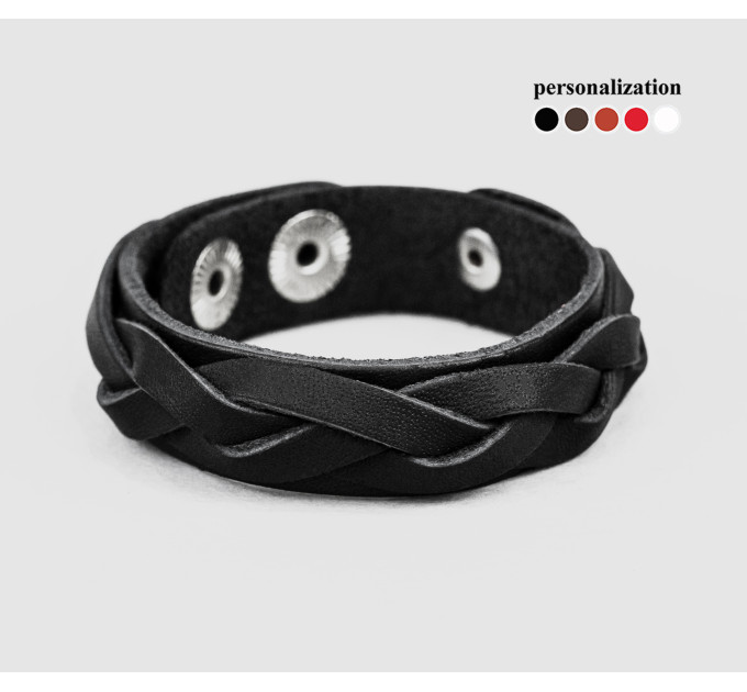 Шкіряний браслет, код 3549