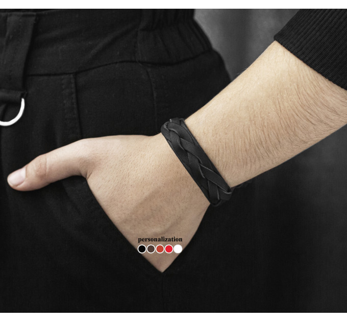 Шкіряний браслет, код 3549