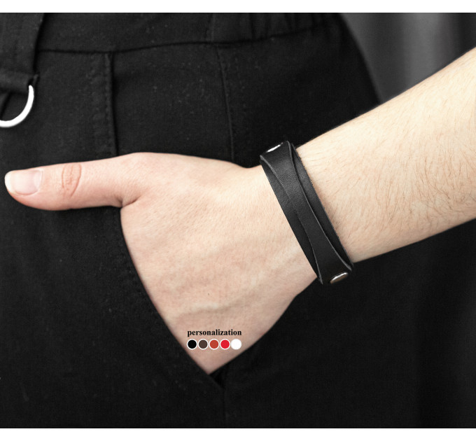 Шкіряний браслет, код 3550