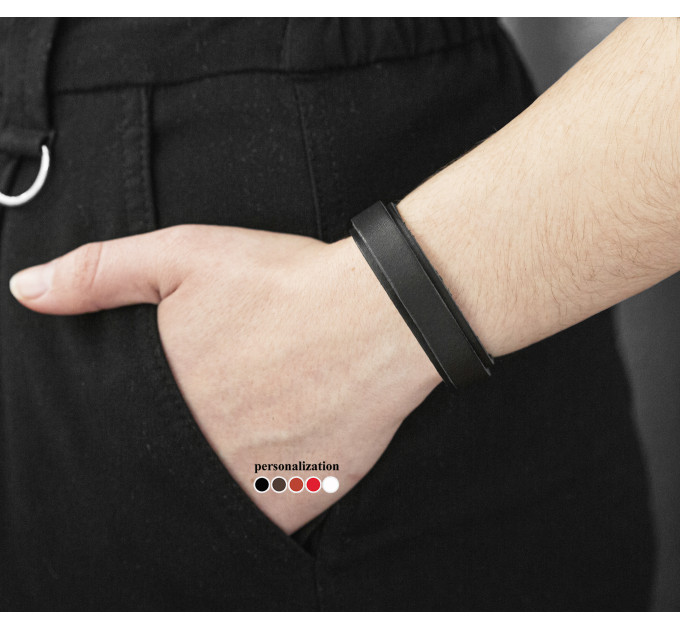 Шкіряний браслет, код 3552