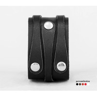 Широкий шкіряний браслет, код 3553