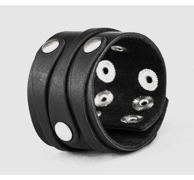 Широкий шкіряний браслет, код 3553