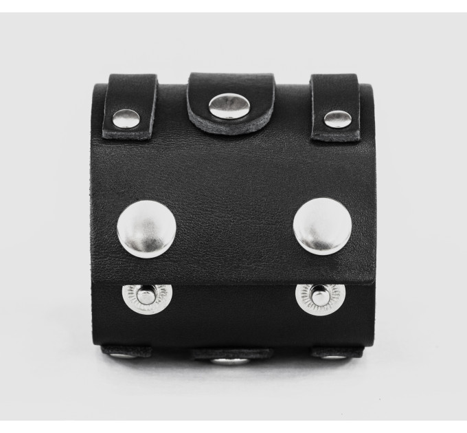 Широкий шкіряний браслет, код 3574