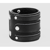 Широкий шкіряний браслет, код 3574ст