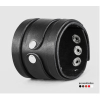 Широкий шкіряний браслет, код 3575