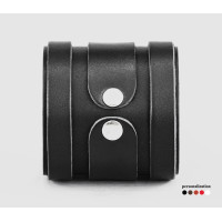 Широкий шкіряний браслет, код 3575