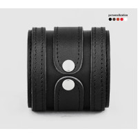 Широкий шкіряний браслет, код 3575ст