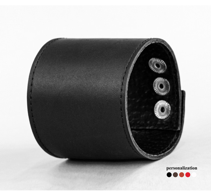 Широкий шкіряний браслет, код 3603ст