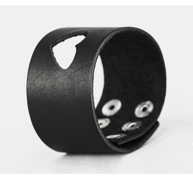 Широкий шкіряний браслет, код 3621