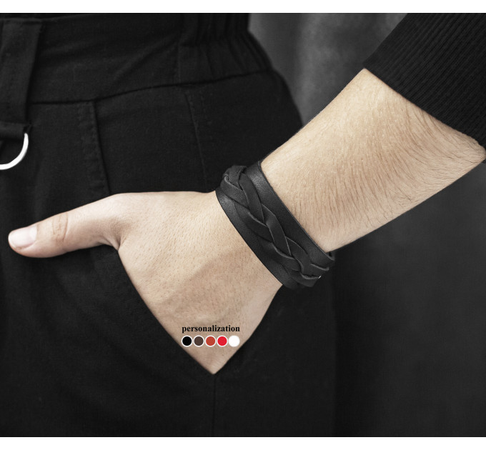 Шкіряний браслет, код 3630