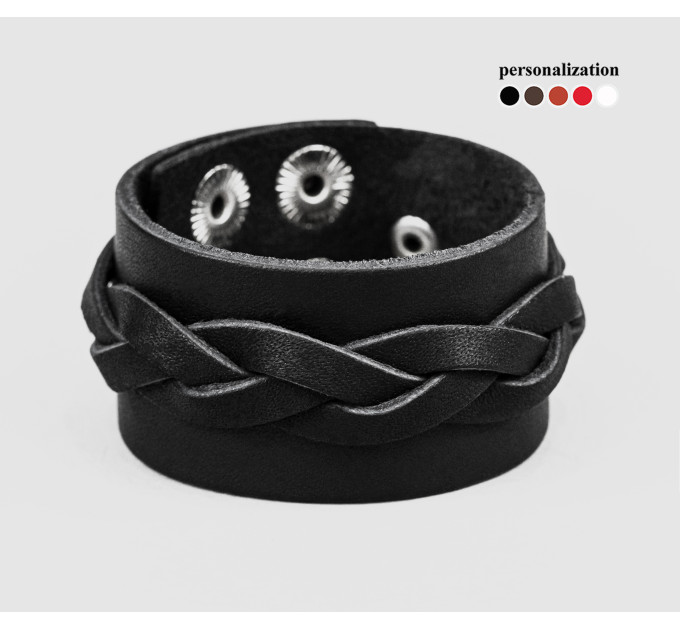 Шкіряний браслет, код 3631