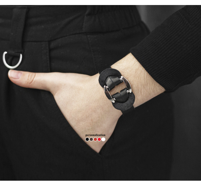 Шкіряний браслет, код 3740