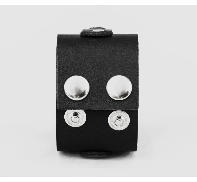 Широкий шкіряний браслет, код 3755