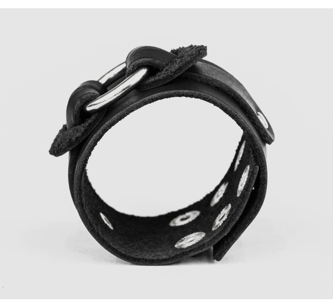 Широкий шкіряний браслет, код 3755