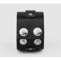 Широкий шкіряний браслет, код 3780