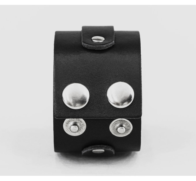 Широкий шкіряний браслет, код 3780