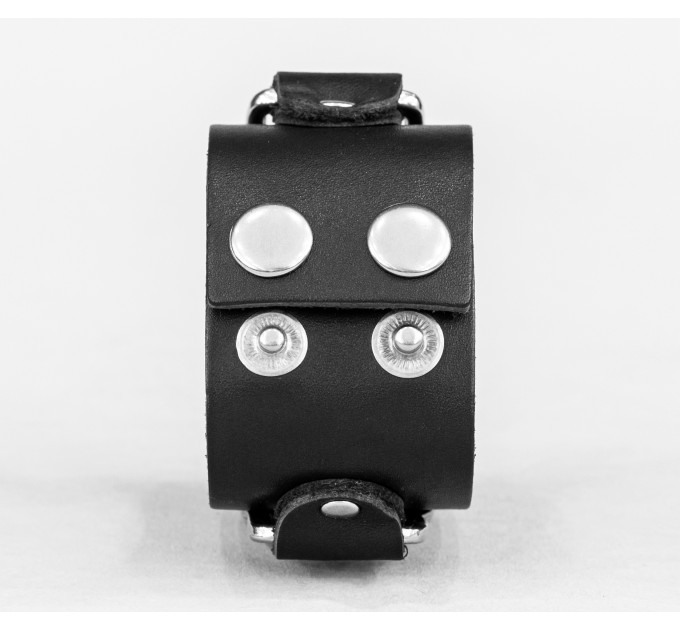 Широкий шкіряний браслет, код 3903