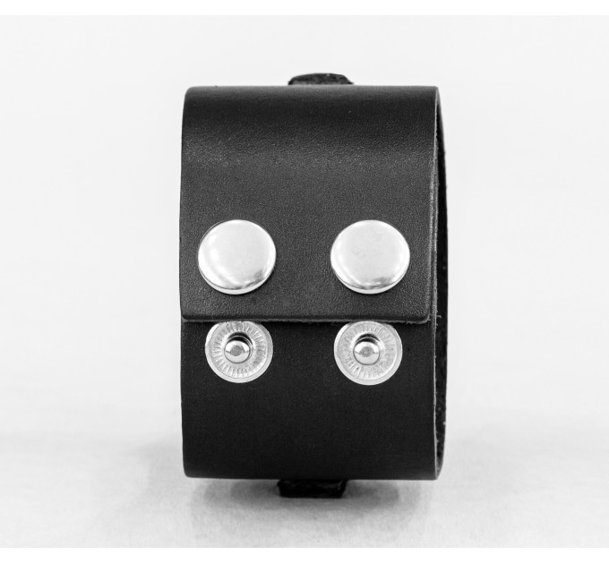 Широкий шкіряний браслет, код 3905