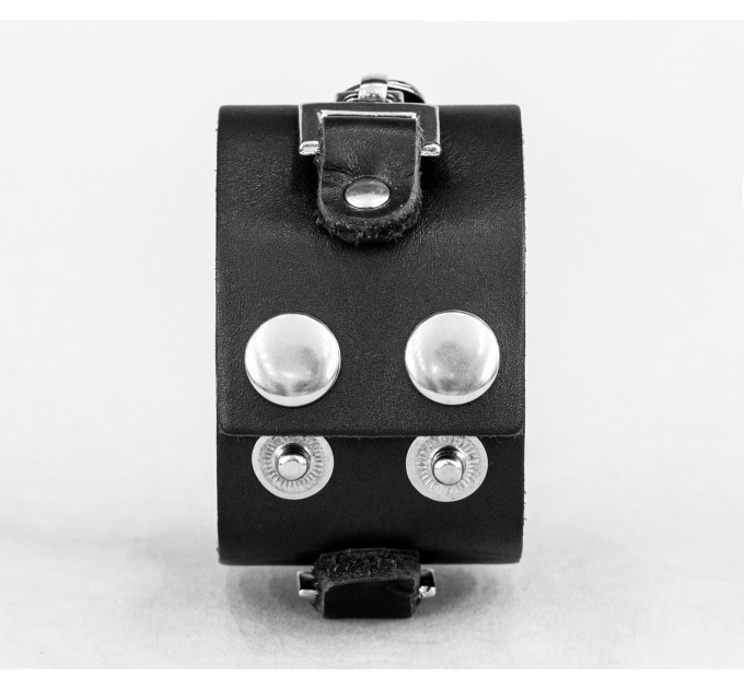 Широкий шкіряний браслет, код 3906