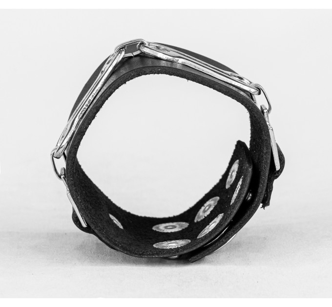 Широкий шкіряний браслет, код 3906