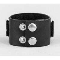 Широкий шкіряний браслет, код 3908