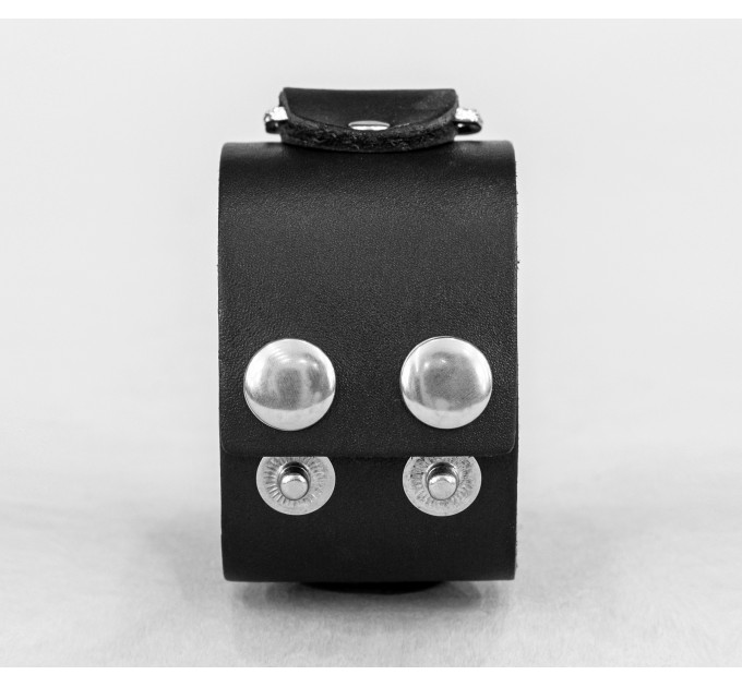 Широкий шкіряний браслет, код 3908