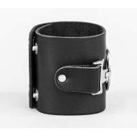 Широкий шкіряний браслет, код 3920