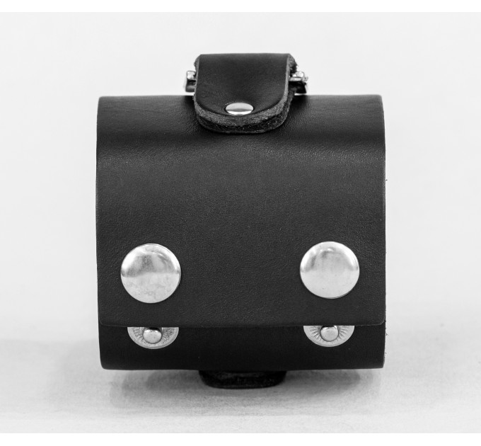 Широкий шкіряний браслет, код 3920