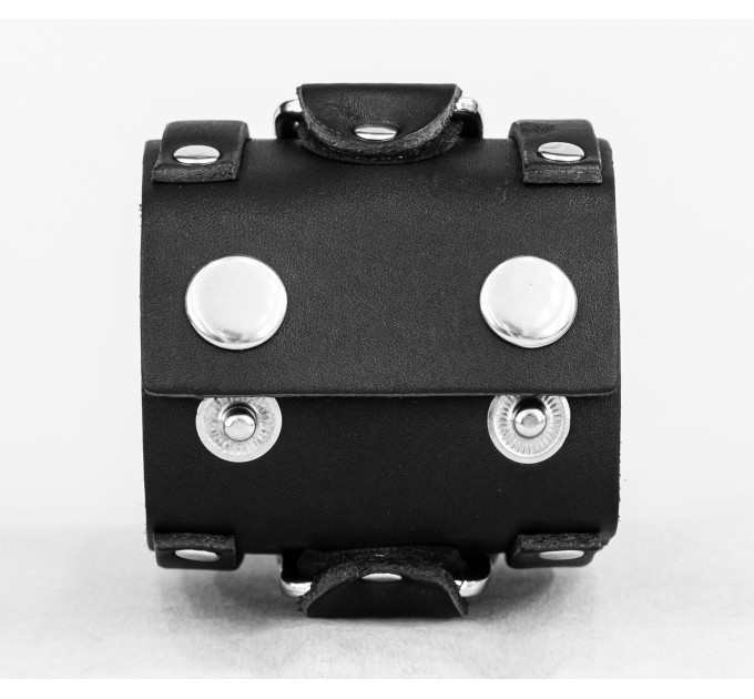 Широкий шкіряний браслет, код 3930