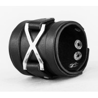 Широкий шкіряний браслет, код 3931