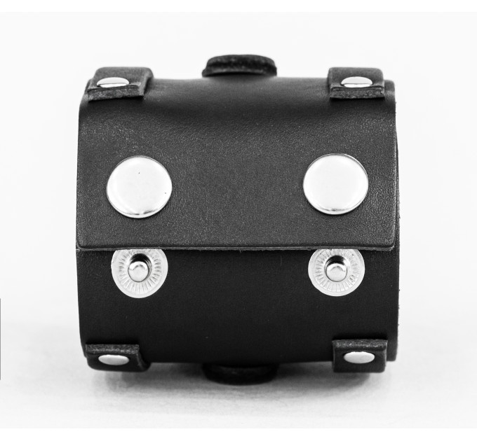 Широкий шкіряний браслет, код 3931