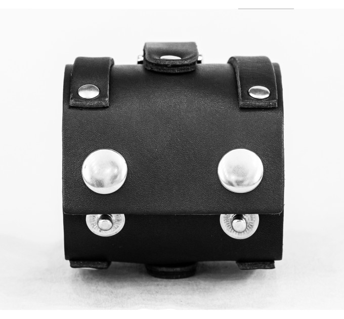 Широкий шкіряний браслет, код 3932