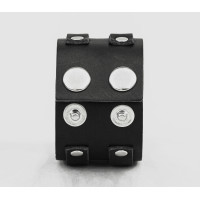 Широкий шкіряний браслет, код 4013