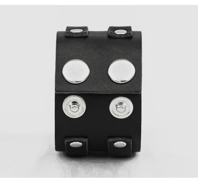 Широкий шкіряний браслет, код 4013