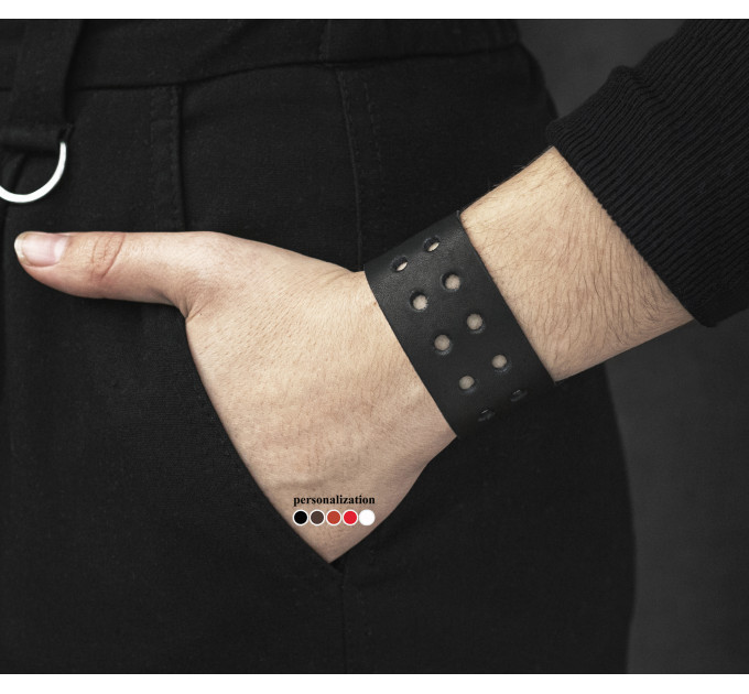 Шкіряний браслет, код 4020