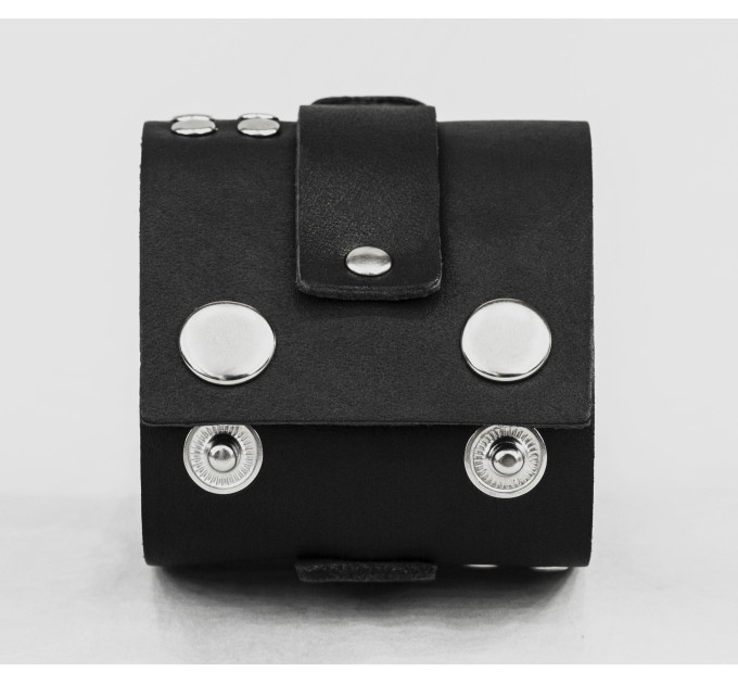 Широкий шкіряний браслет, код 4070