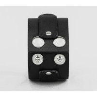 Широкий шкіряний браслет, код 4071