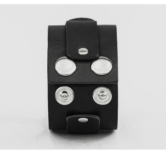 Широкий шкіряний браслет, код 4071