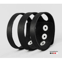 Широкий шкіряний браслет, код 4081