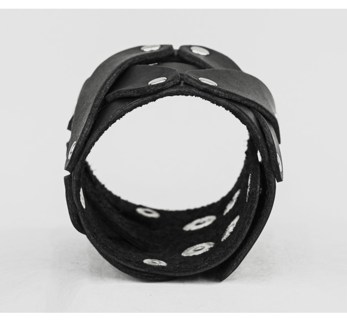 Широкий шкіряний браслет, код 4085