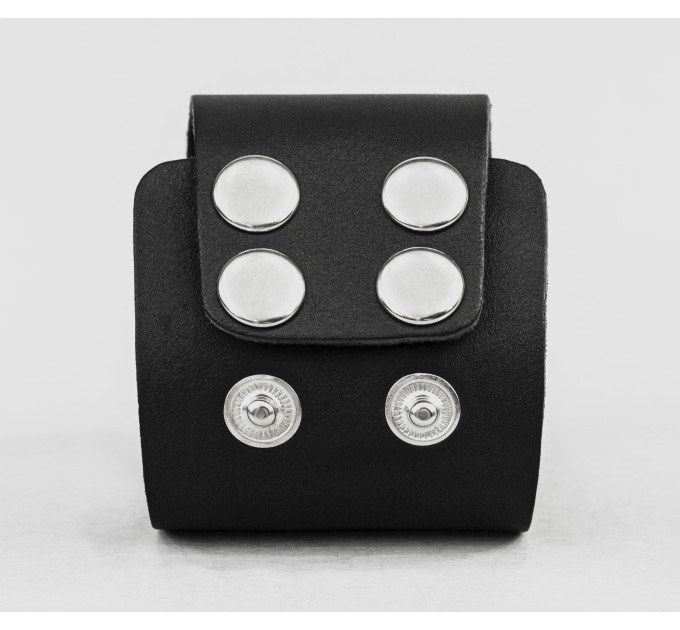 Широкий шкіряний браслет, код 4105