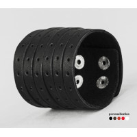 Широкий шкіряний браслет, код 4601