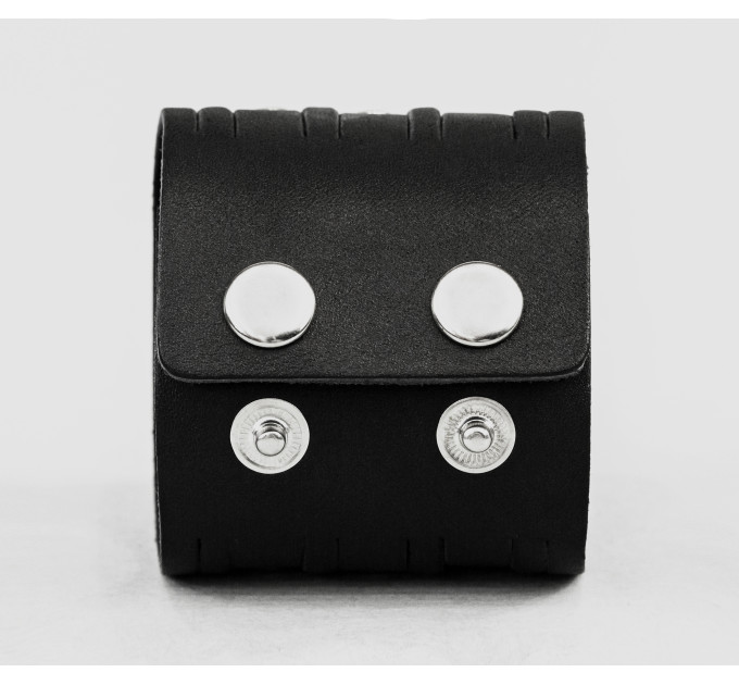 Широкий шкіряний браслет, код 4604